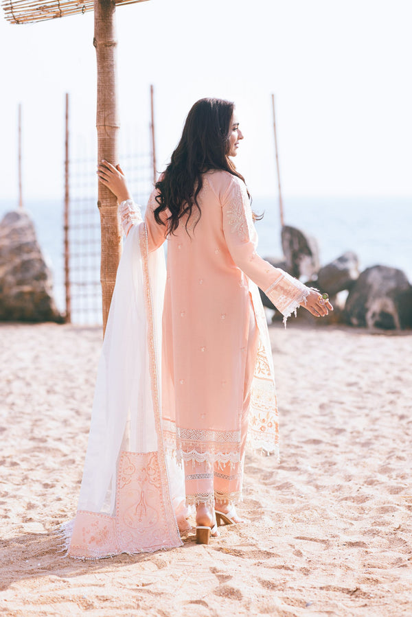 SAGAR KINARAY LUXURY LAWN EMBROIEDRED UN-STITCHED BY ZARPOSH- BLOSSOM