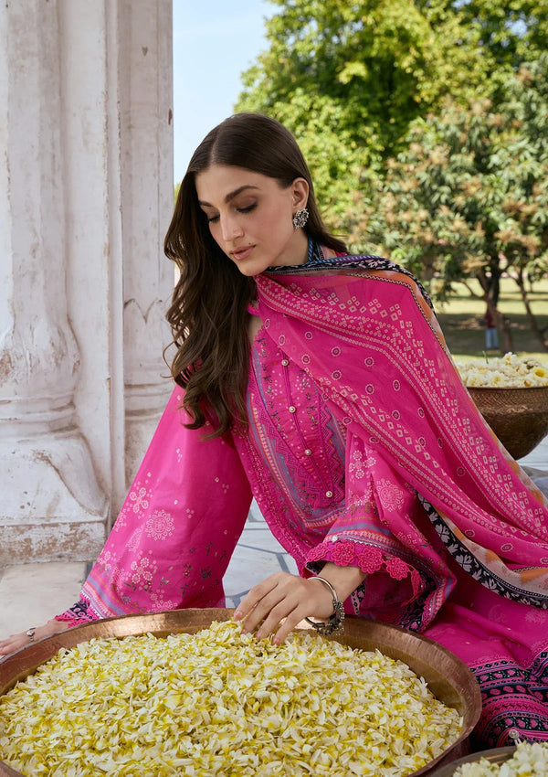 Aangan-Print Chiffon'26 By Kahf - KPS-4B GULNAR