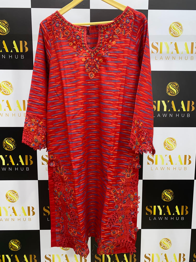 BIN SAEED JACQUARD LAWN KURTI -02