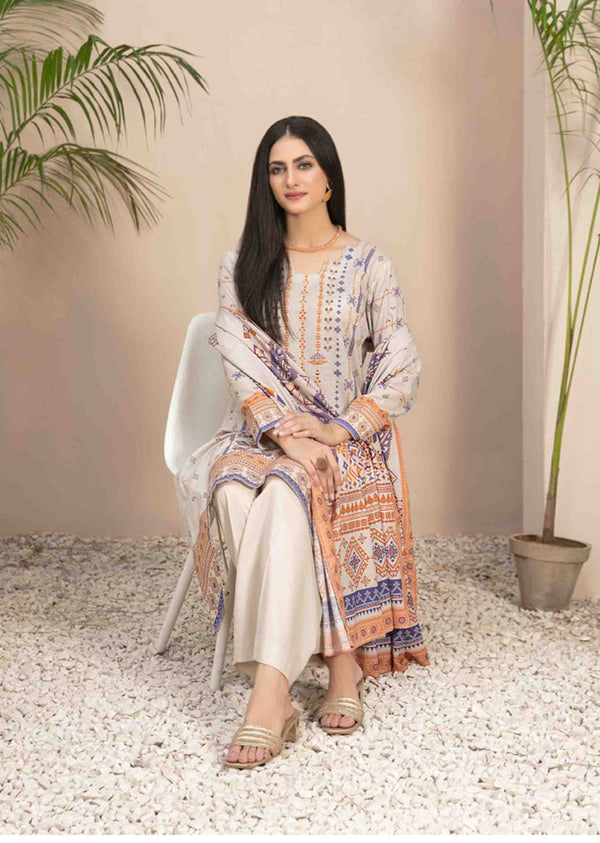 TIYANI BY TAWAKKAL UNSTITCHED LAWN DU-3586