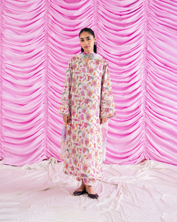 RINNESA BY AFRIZEH UN-STICHED 3PC|nina