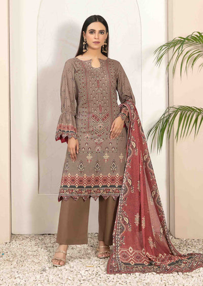 TIYANI BY TAWAKKAL UNSTITCHED LAWN DU-3588