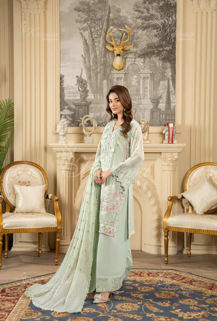 ROOHI KARMA- Pastel Sage Green