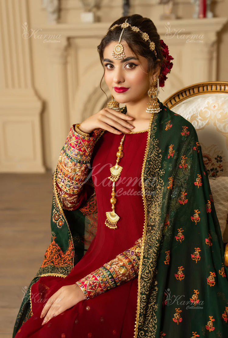 ROOHI KARMA- Oxblood Maroon