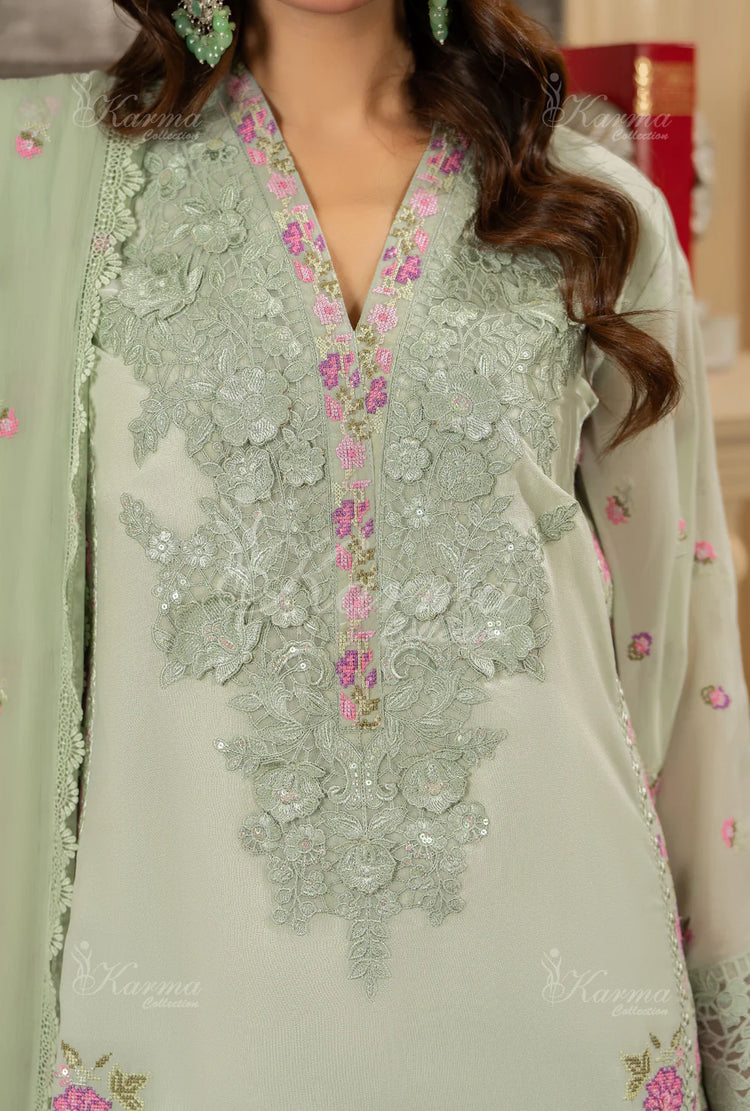 ROOHI KARMA- Pastel Sage Green