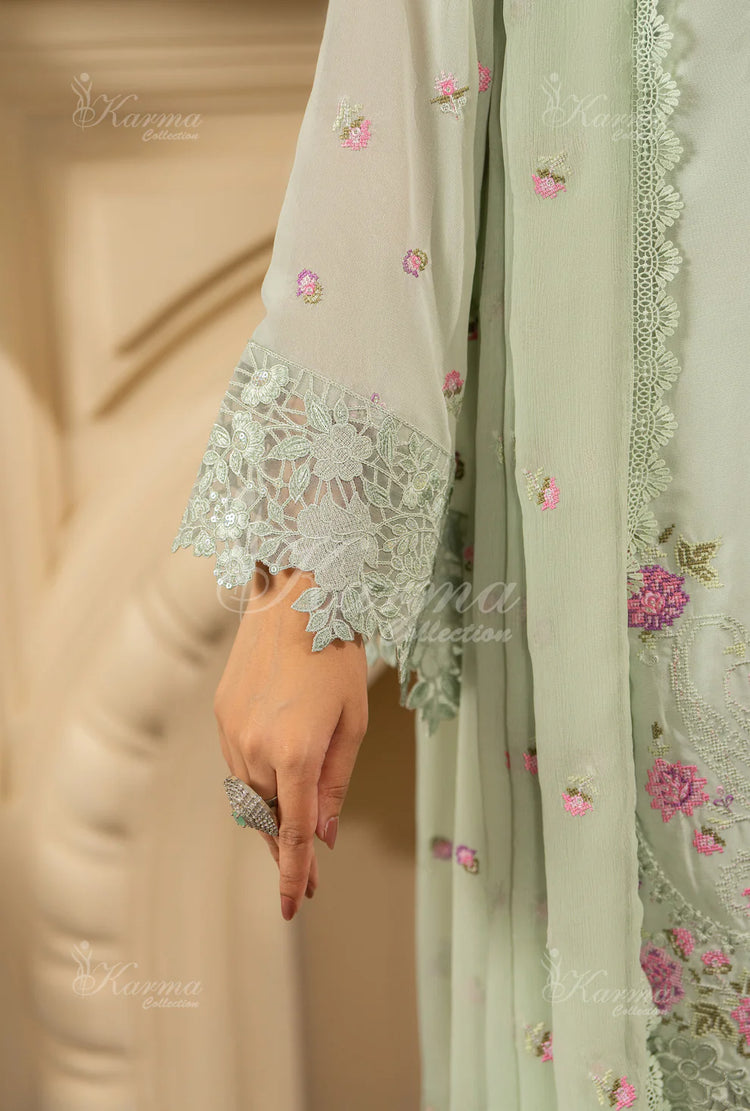 ROOHI KARMA- Pastel Sage Green