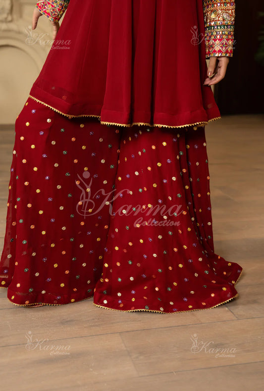 ROOHI KARMA- Oxblood Maroon