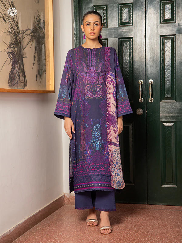 Akira By Gulljee Printed Embroidered Lawn Collection - D8