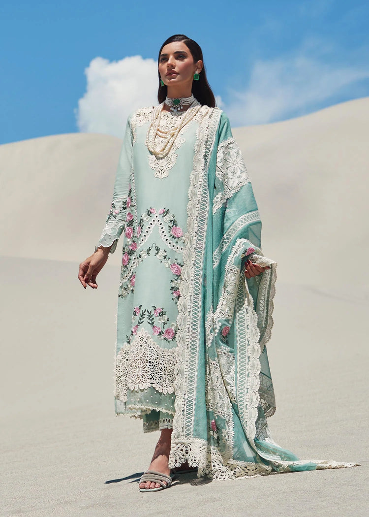 SAIRA SHAKIRA LUXURY EMBROIDERED LAWN || CRIMSON || CS-07