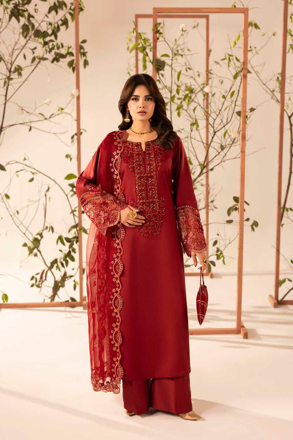 ZARDOZI EID EDTION - 08 BRICK RED