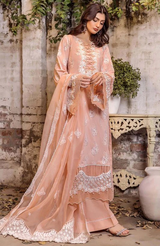 Adans Libas Embroidered Lawn Unstitched 3 Piece Suit - 4773