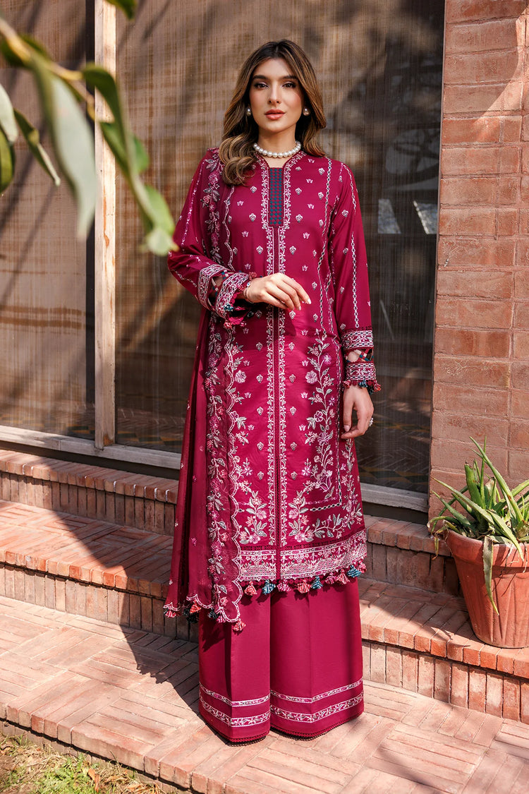 KAAVISH FESTIVE LAWN BY FARASHA|GARNET GLAM