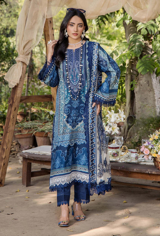 JASMINE UN-STITCHED LAWN  ADAN LIBAS -2367