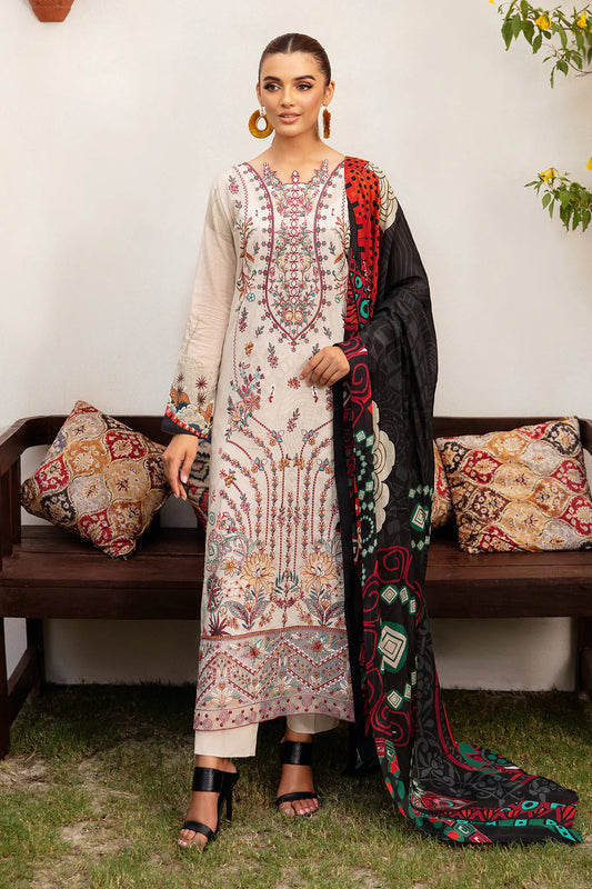 MASHAAL BY RAMSHA LUXURY LAWN-3PC | L-1208