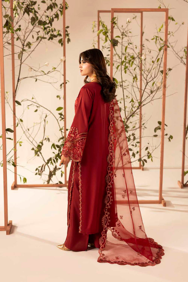 ZARDOZI EID EDTION - 08 BRICK RED