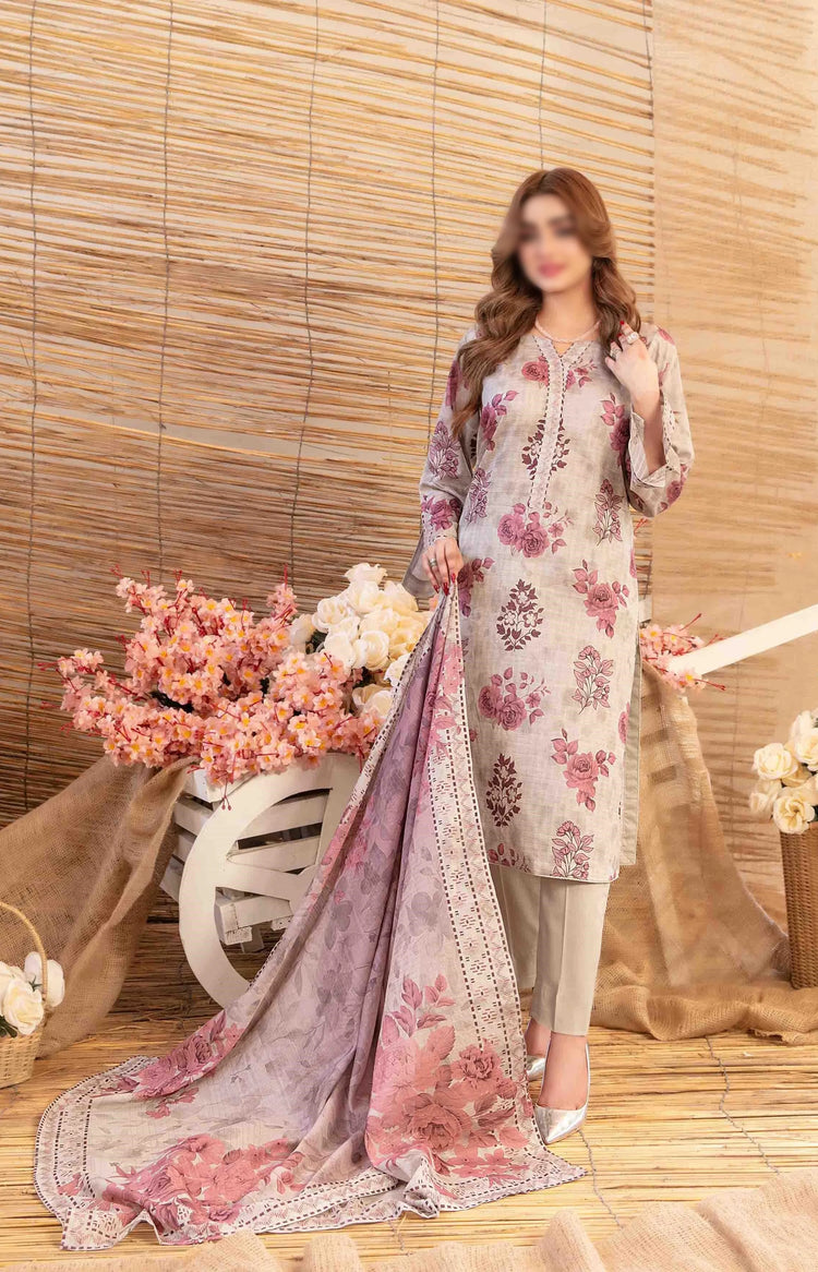 Mylah Lawn Slub Digital Print Un Stitched By Tawakkal Fab D-2029