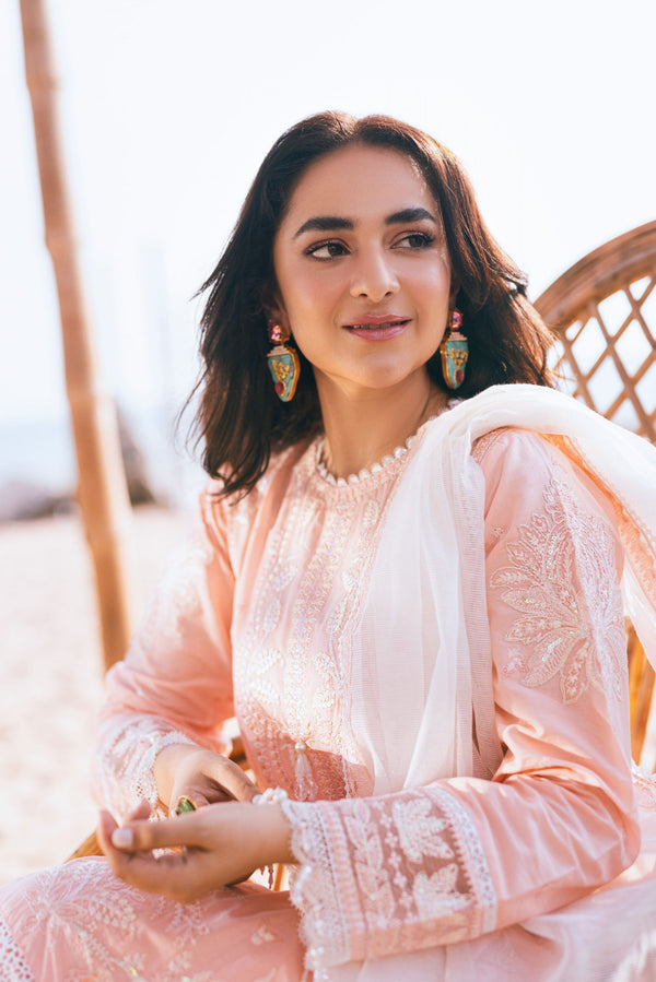 SAGAR KINARAY LUXURY LAWN EMBROIEDRED UN-STITCHED BY ZARPOSH- BLOSSOM