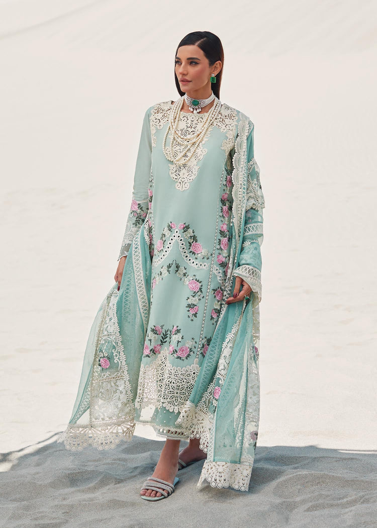 SAIRA SHAKIRA LUXURY EMBROIDERED LAWN || CRIMSON || CS-07