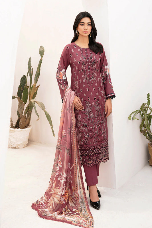 MASHAAL BY RAMSHA LUXURY LAWN-3PC | L-1108