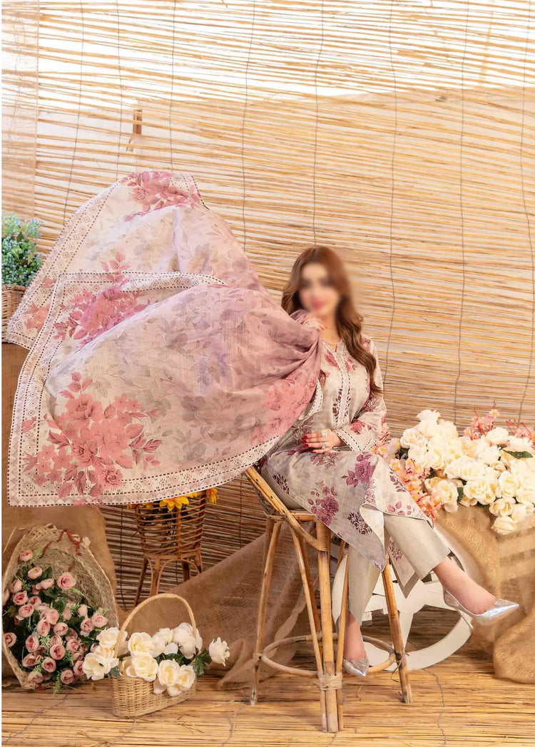 Mylah Lawn Slub Digital Print Un Stitched By Tawakkal Fab D-2029