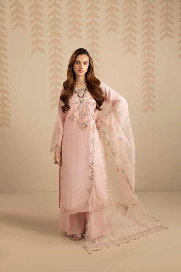 ZARDOZI SILK- ROSE PINK