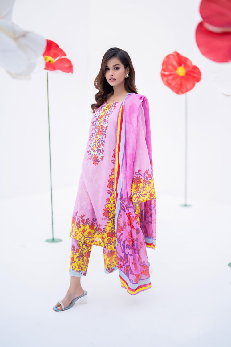 STELLA BY REGALIA PRINTED LAWN | D-08