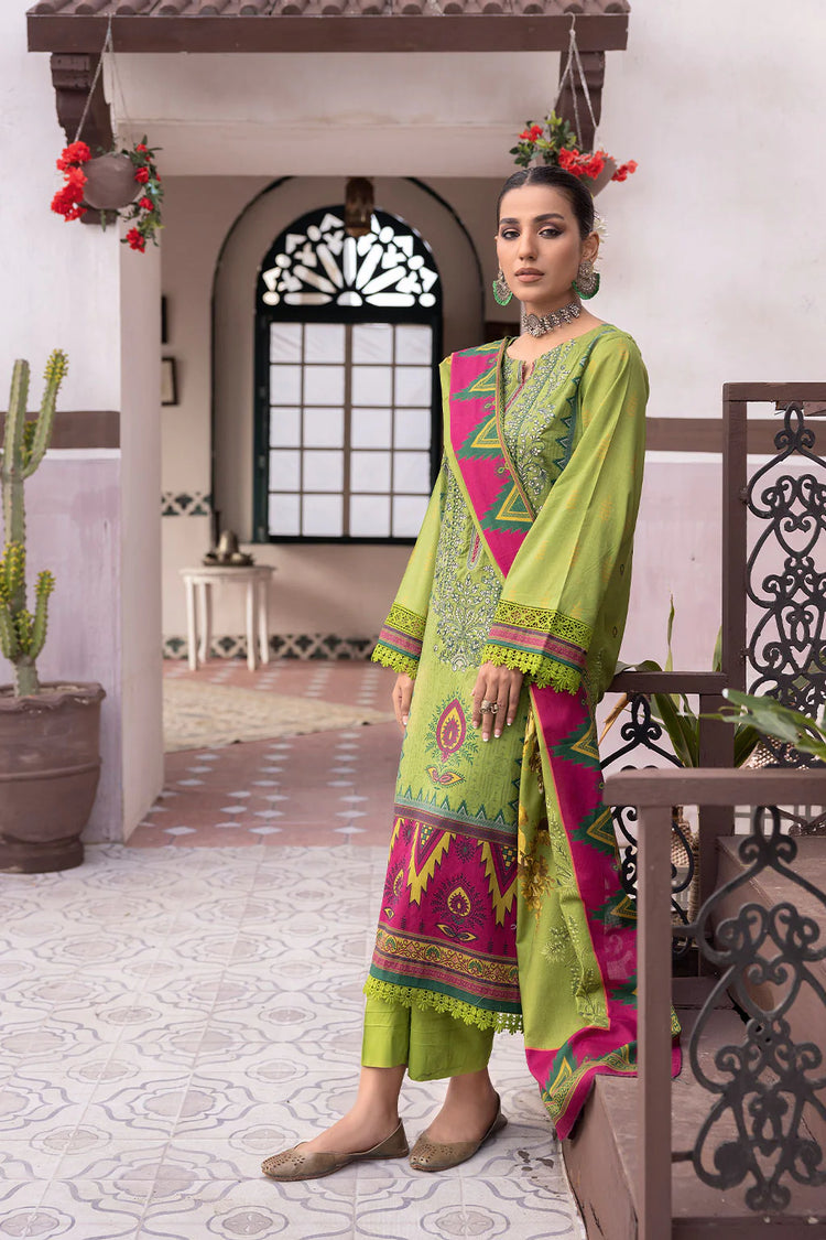 MAJESTIC UNSTITCHED LAWN EMBROIDERED BY JOHRA- JH-728