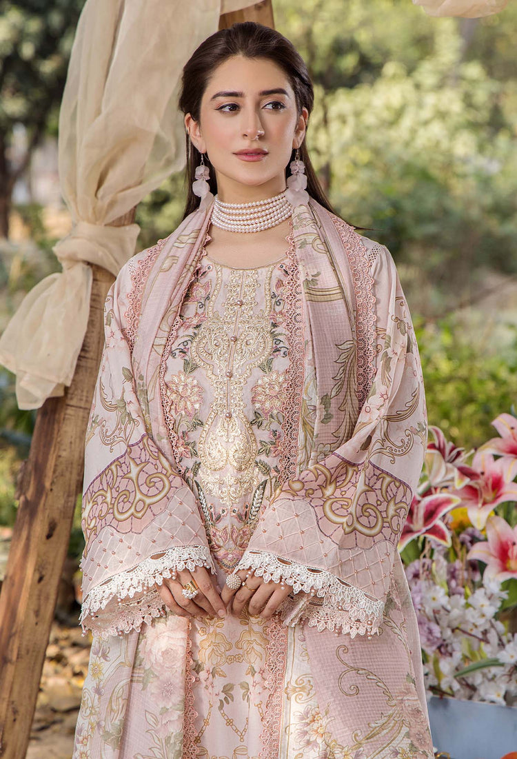 JASMINE UN-STITCHED LAWN  ADAN LIBAS -2368