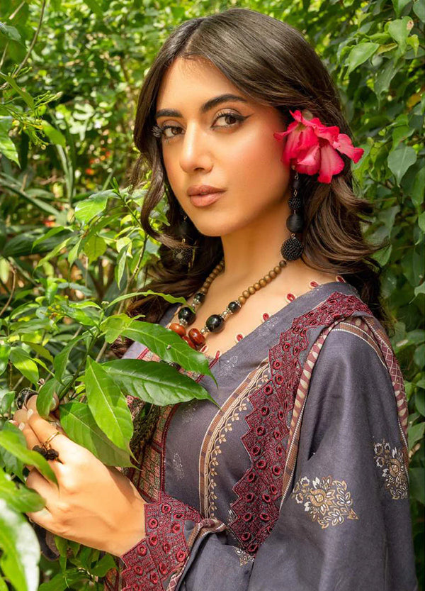 MAAHRU EMBRIODERED STITCHED LAWN BY || ZESH TEXTILE || ZT-09