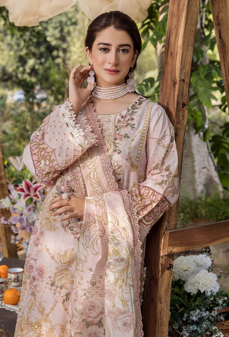JASMINE UN-STITCHED LAWN  ADAN LIBAS -2368