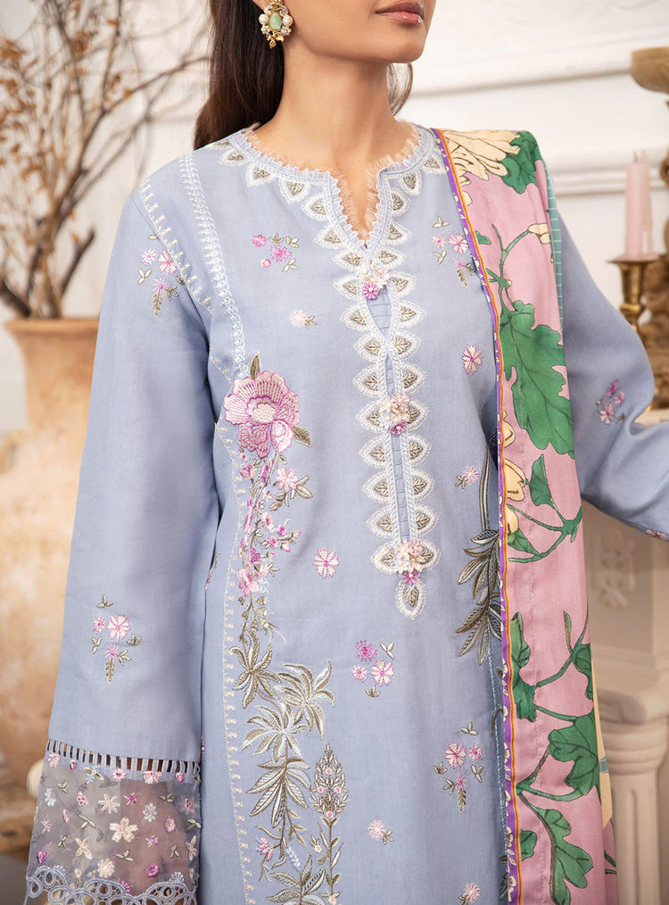 MERAKI BY ROHEENAZ FALL WINTER UN-STITCHED 3PC-RAYA