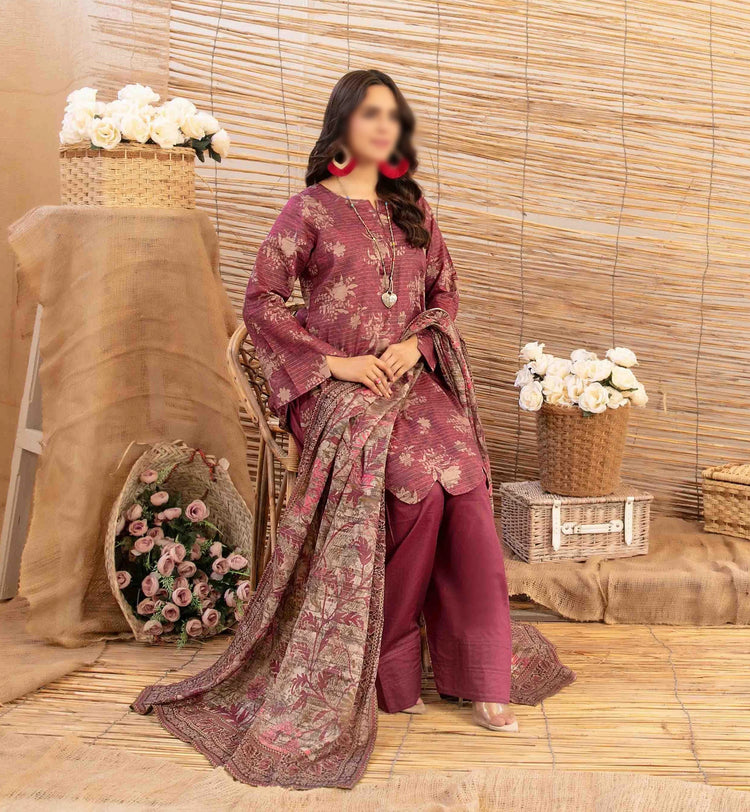 Mylah Lawn Slub Digital Print Un Stitched By Tawakkal Fab D-2030