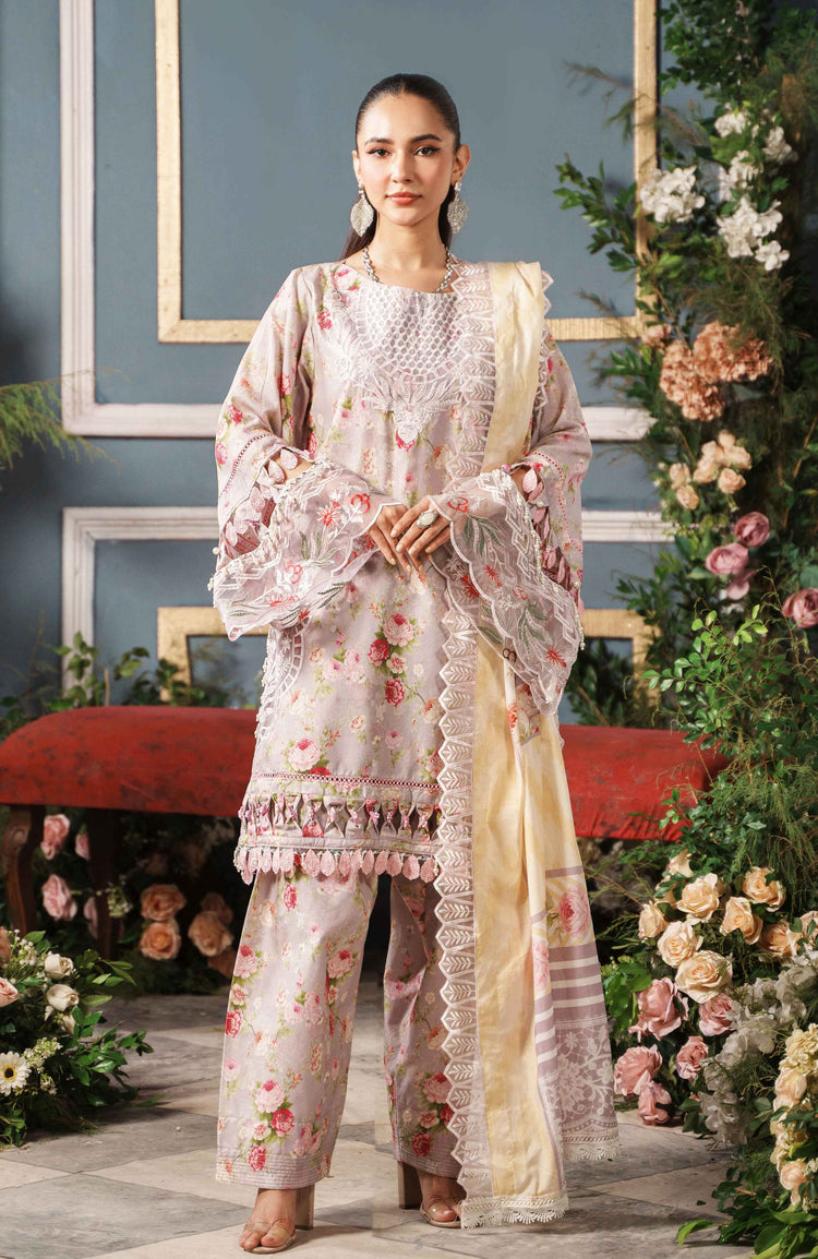 PRINTKARI BY ALZOHAIB CUTWORK UN-STITCHED 3PC | D-09