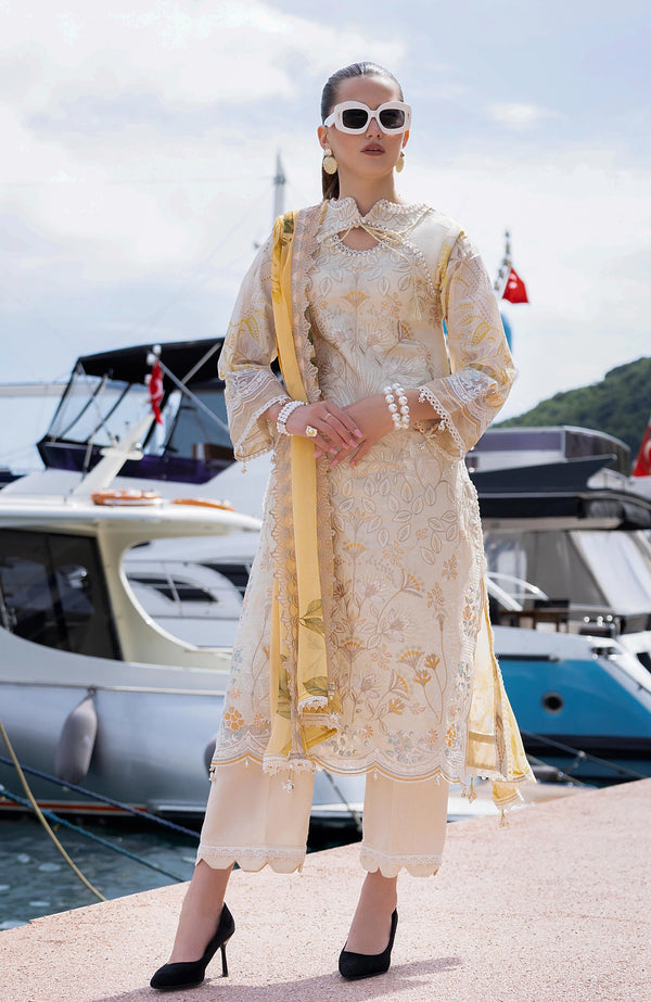 SUNSHINE BLOOM BY ALZOHAIB UN-STITCHED 3PC | D-09