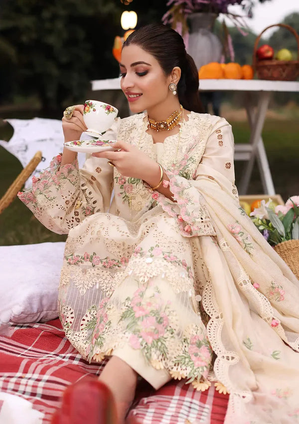 KAHF EXCLUSIVE | LUXURY LAWN UN-STITCHED 3PC| KFL-07 SHIREEN