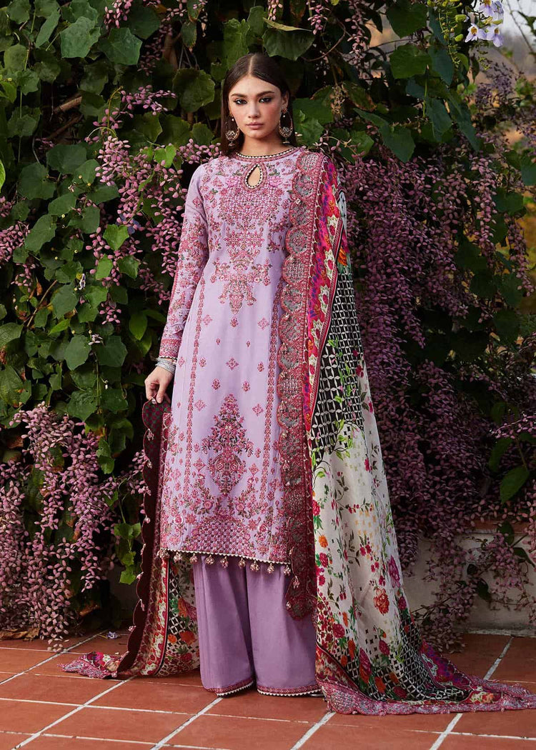 HUSSAIN REHAR LUXURY LAWN| UNSTITCHED 3PC| AYZEL