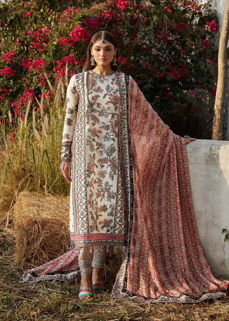 HUSSAIN REHAR LUXURY LAWN| UNSTITCHED 3PC| ELARA