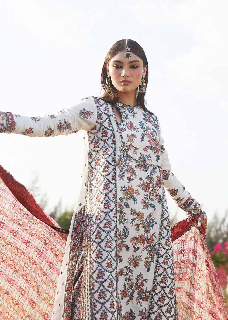 HUSSAIN REHAR LUXURY LAWN| UNSTITCHED 3PC| ELARA