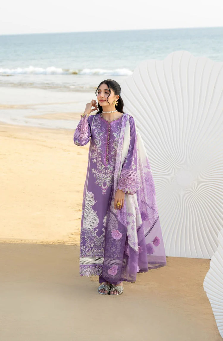 SAAGAR BY AABYAAN LUXURY FESTIVE LAWN | ZARQA