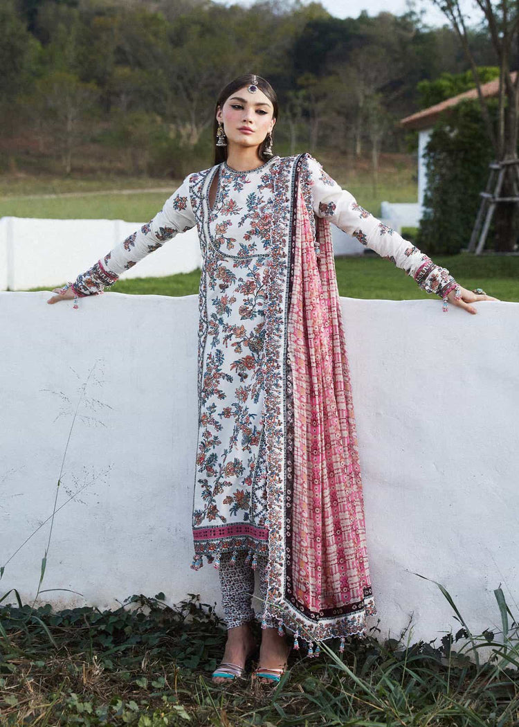 HUSSAIN REHAR LUXURY LAWN| UNSTITCHED 3PC| ELARA