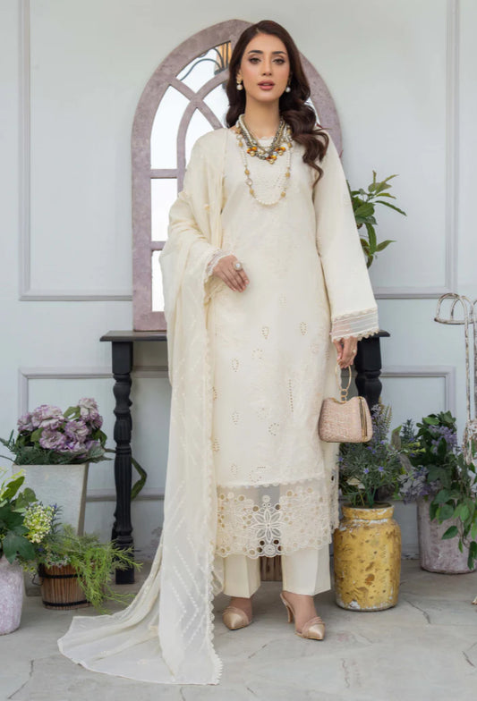 AVIVA BY HUMDUM UN-STITCHED 3PC | D-03
