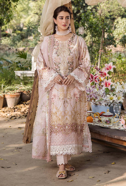 JASMINE UN-STITCHED LAWN  ADAN LIBAS -2368