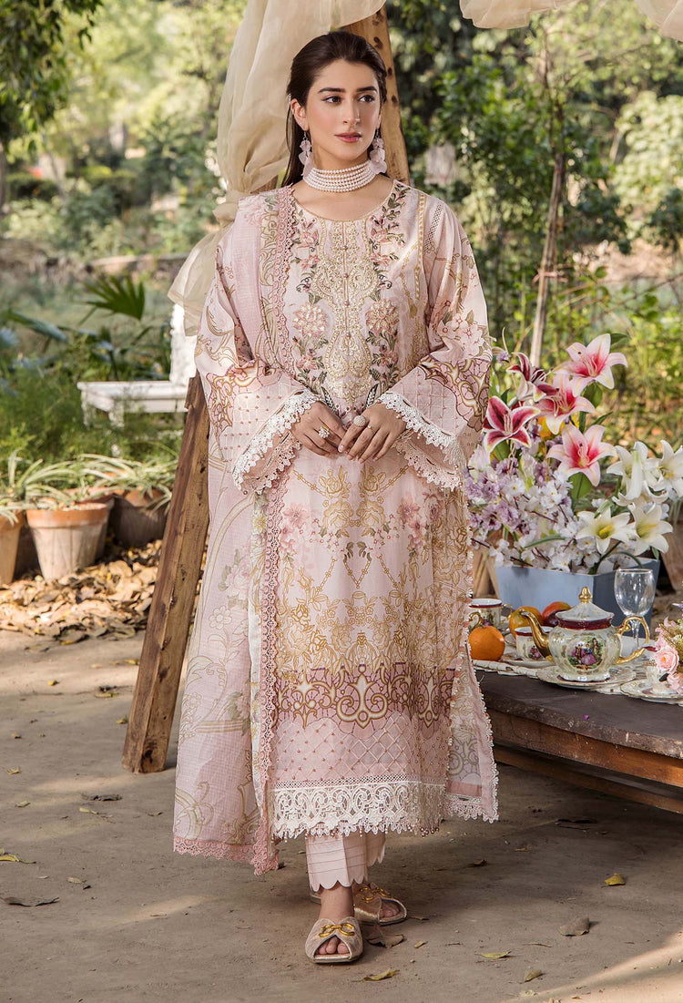 JASMINE UN-STITCHED LAWN  ADAN LIBAS -2368