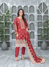 Sameeha Emb Paste Print Cutwork Dupatta By Tawakkal Fab D-1924