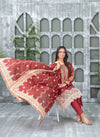 Sameeha Emb Paste Print Cutwork Dupatta By Tawakkal Fab D-1924