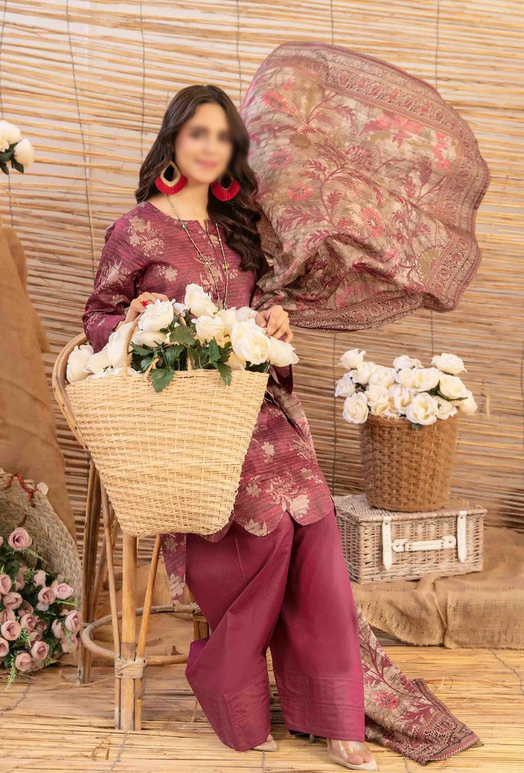 Mylah Lawn Slub Digital Print Un Stitched By Tawakkal Fab D-2030