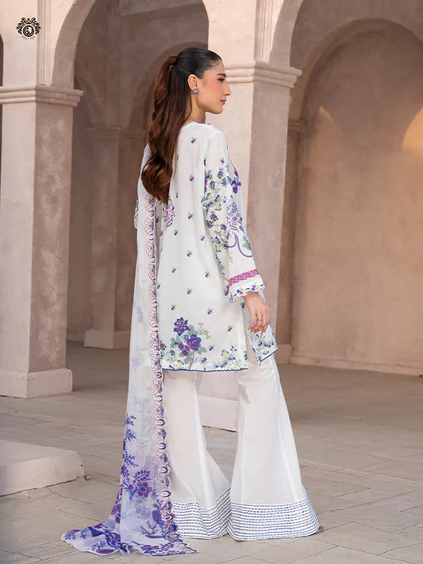 Mahlij By Gulljee Printed Embroidered Lawn Collection - D09