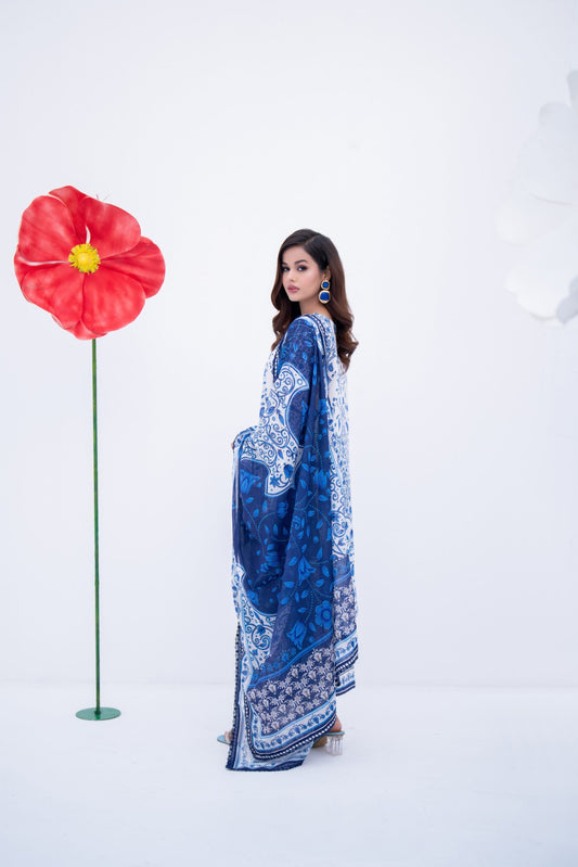 STELLA BY REGALIA PRINTED LAWN | D-09