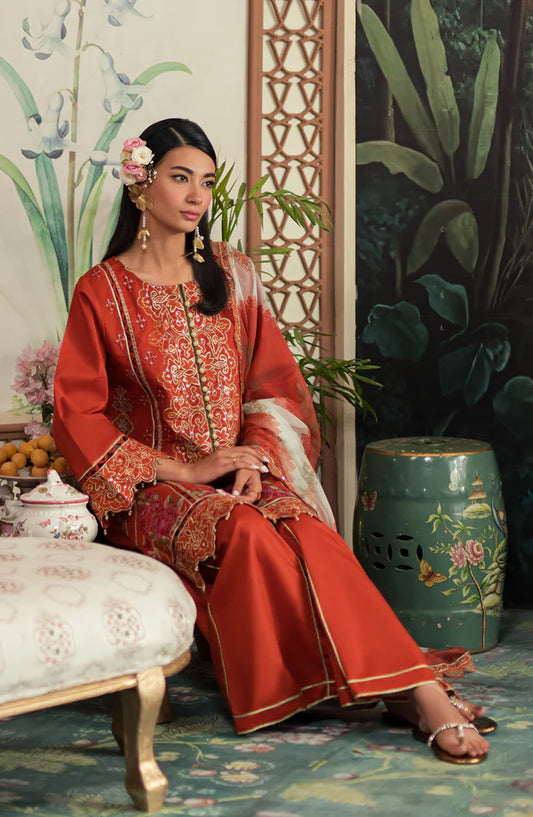 AYRA BY EMAAN|ADEEL UN-STICHED 3PC|AR-08