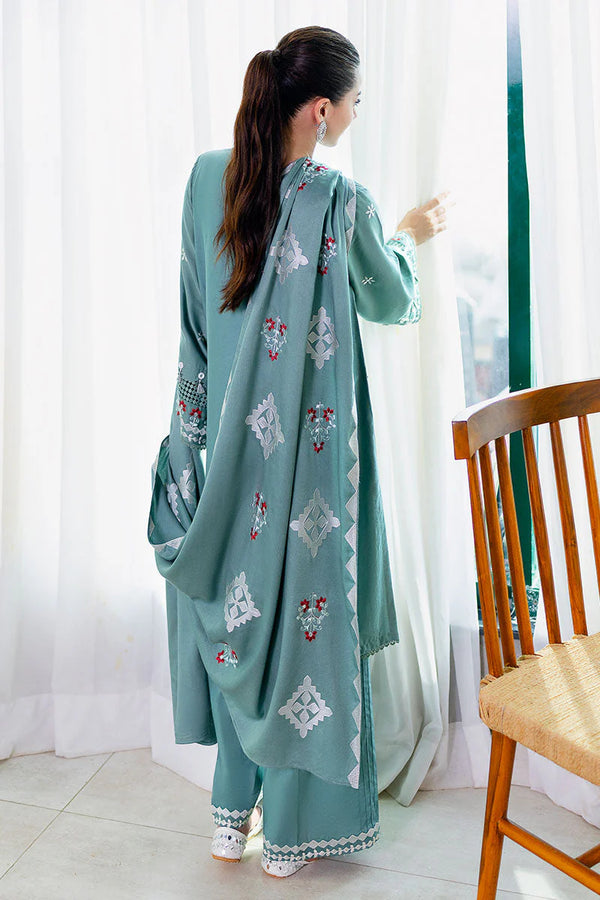 CROSS STITCH/SAGE LOOM-3PC SATIN EMBROIDERED SUIT